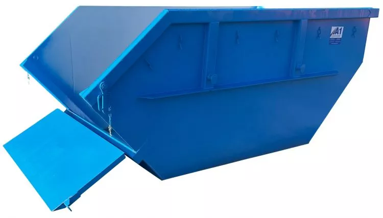 Container mit Klappe blau